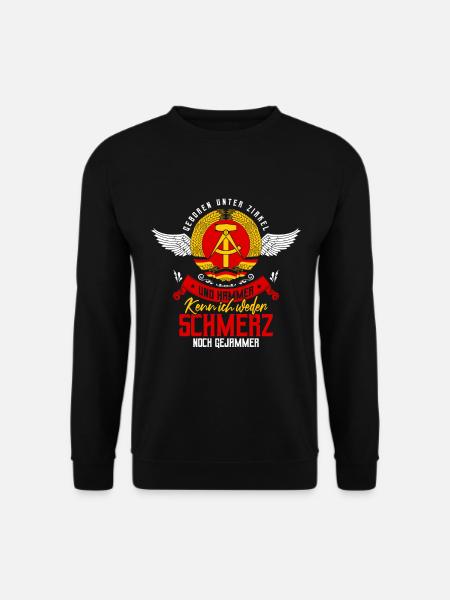 DDR Sachsen Ossi Ostdeutschland Ostblock - Unisex Pullover - Schwarz