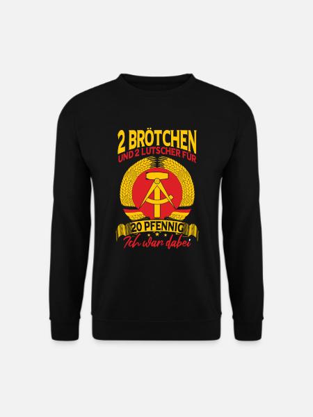 DDR Spruch Ostdeutschland Sachsen - Unisex Pullover - Schwarz