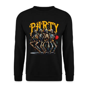 PARTI - Sweat-shirt Unisexe - noir - Devant - Alina (178cm) & Michal (187cm)