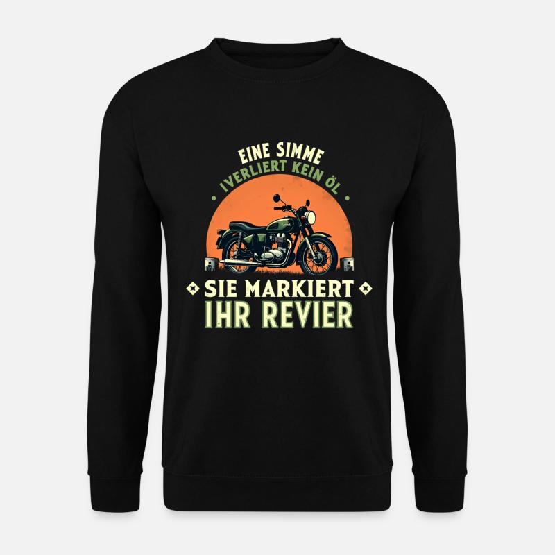 Simson DDR Moped Simson fan s51 ddr - Unisex Pullover - Schwarz