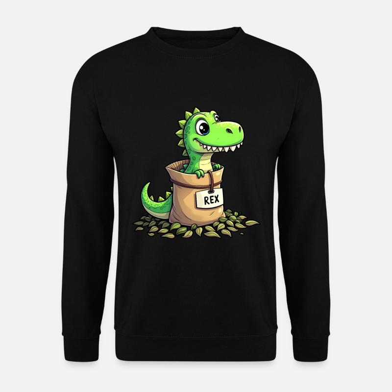 Tea Rex Dinosaurier - Unisex Pullover - Schwarz