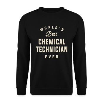 World's Best Chemical Technician - Unisex Sweatshirt - black - Front - Alina (178cm) & Michal (187cm)