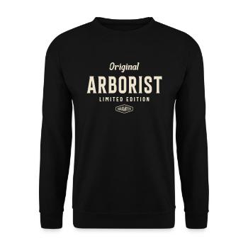 Style d’arboriculture classique - Sweat-shirt Unisexe - noir - Devant - Alina (178cm) & Michal (187cm)