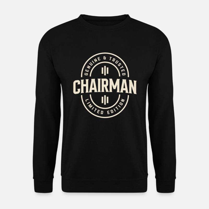 Echter Chairman-Stil - Unisex Pullover - Schwarz