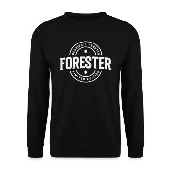 Forester Job Title Birthday Worker Idea - Unisex Sweatshirt - black - Front - Alina (178cm) & Michal (187cm)