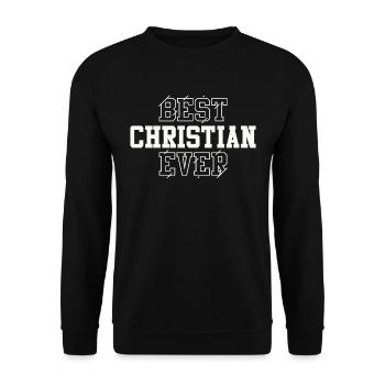 Best Christian Ever Personalized Name Christian - Unisex Sweatshirt - black - Front - Alina (178cm) & Michal (187cm)