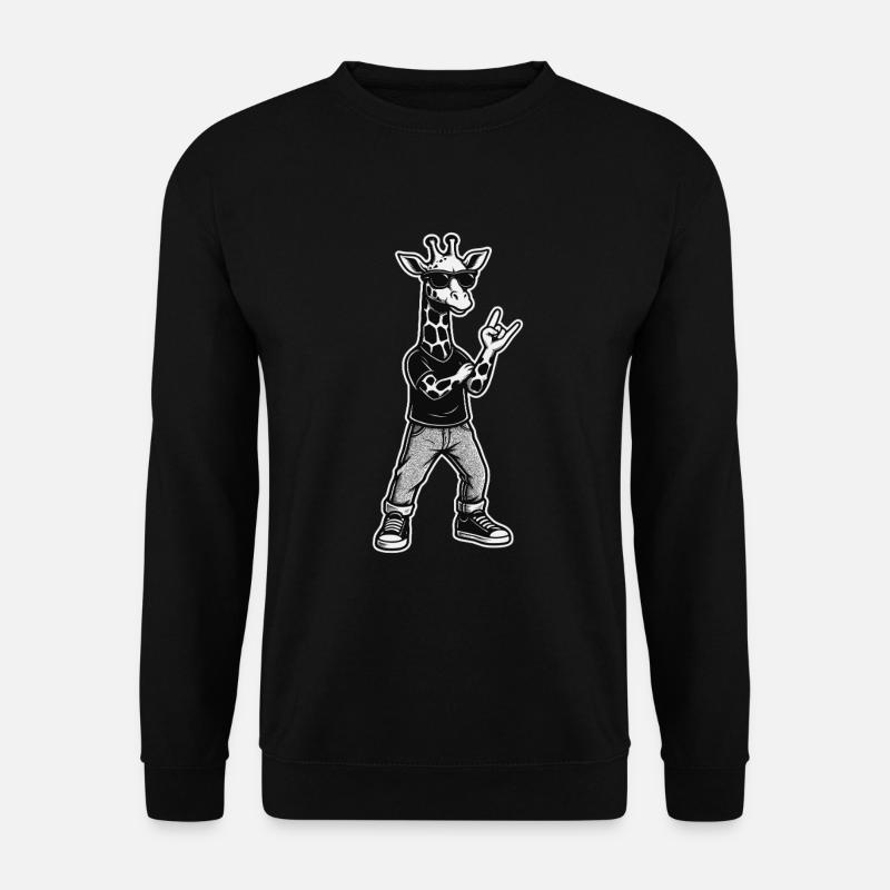 Cool Giraffe Style - Unisex Sweatshirt - black