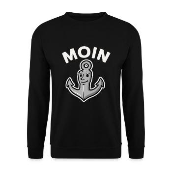Moin Anker - Sweat-shirt Unisexe - noir - Devant - Alina (178cm) & Michal (187cm)