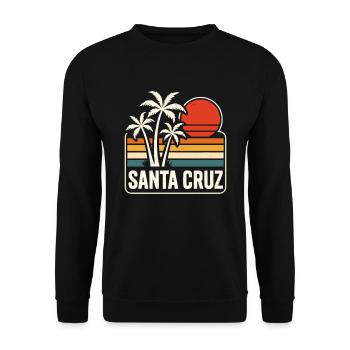 Santa Cruz Sunset - Unisex Pullover - Schwarz - Vorne - Alina (178cm) & Michal (187cm)