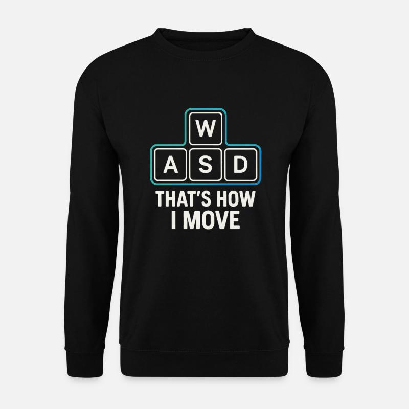 WASD – Gamer Move - Unisex Sweatshirt - black