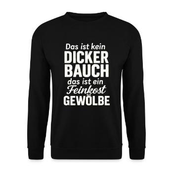 Voûte d’épicerie fine – Drôle de dicton pour les connaisseurs - Sweat-shirt Unisexe - noir - Devant - Alina (178cm) & Michal (187cm)
