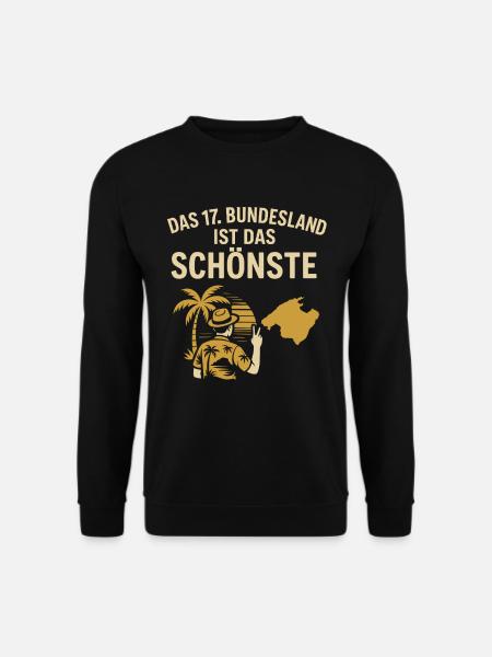 Mallorca – Das schönste Bundesland - Unisex Pullover - Schwarz