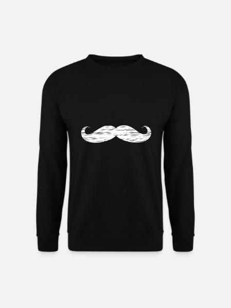 Schnurrbart - Unisex Pullover - Schwarz
