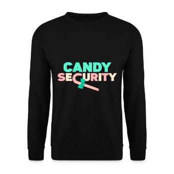 Candy Security - Unisex Sweatshirt - black - Front - Alina (178cm) & Michal (187cm)