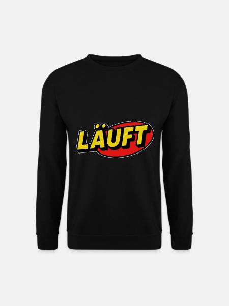 Running Lettering Retro Comic - Unisex Sweatshirt - black