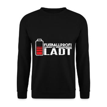 Fußballprofi Lädt - Unisex Pullover - Schwarz - Vorne - Alina (178cm) & Michal (187cm)