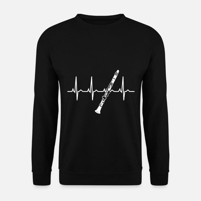 Klarinette Herz - Unisex Pullover - Schwarz