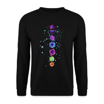 Rollenspiel RPG Roleplay Pen & Paper - Unisex Pullover - Schwarz - Vorne - Alina (178cm) & Michal (187cm)