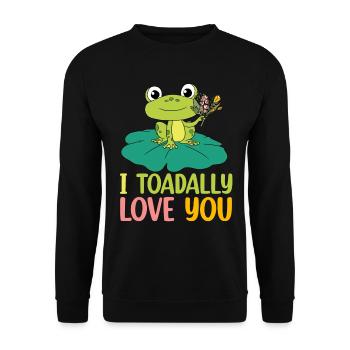 Grenouille - Sweat-shirt Unisexe - noir - Devant - Alina (178cm) & Michal (187cm)