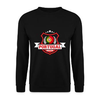 Portugal Football Cadeau - Sweat-shirt Unisexe - noir - Devant - Alina (178cm) & Michal (187cm)