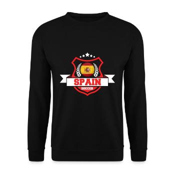 Spain football gift - Unisex Sweatshirt - black - Front - Alina (178cm) & Michal (187cm)