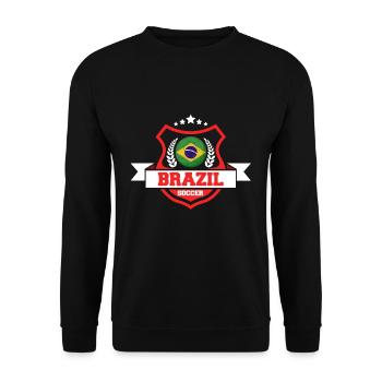 Cadeau de football au Brésil - Sweat-shirt Unisexe - noir - Devant - Alina (178cm) & Michal (187cm)