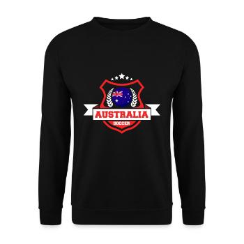 Australien-fußball-geschenk - Unisex Pullover - Schwarz - Vorne - Alina (178cm) & Michal (187cm)