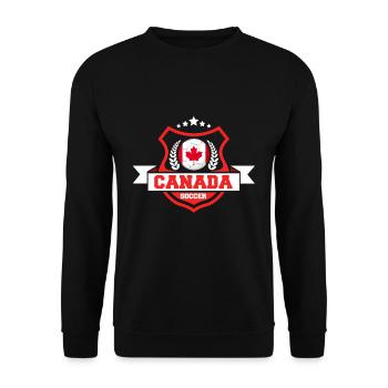 Cadeau de football canadien - Sweat-shirt Unisexe - noir - Devant - Alina (178cm) & Michal (187cm)