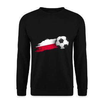 Poland football gift - Unisex Sweatshirt - black - Front - Alina (178cm) & Michal (187cm)
