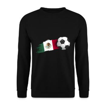Mexico football gift - Unisex Sweatshirt - black - Front - Alina (178cm) & Michal (187cm)