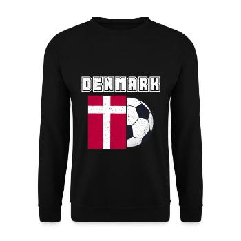 Denmark football team flags gift - Unisex Sweatshirt - black - Front - Alina (178cm) & Michal (187cm)