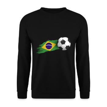 Cadeau de football au Brésil - Sweat-shirt Unisexe - noir - Devant - Alina (178cm) & Michal (187cm)