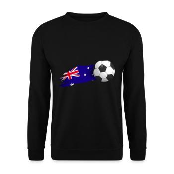 Australien-fußball-geschenk - Unisex Pullover - Schwarz - Vorne - Alina (178cm) & Michal (187cm)