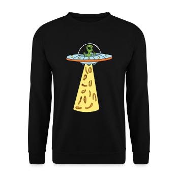 Churro Gift Mexico Food - Unisex Sweatshirt - black - Front - Alina (178cm) & Michal (187cm)