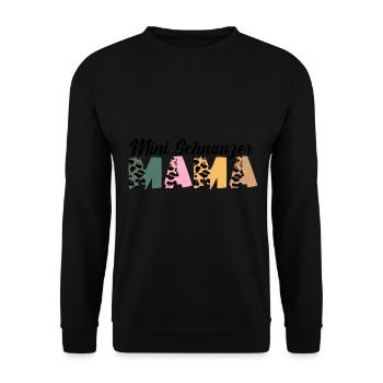 Zwergschnauzer - Unisex Pullover - Schwarz - Vorne - Alina (178cm) & Michal (187cm)