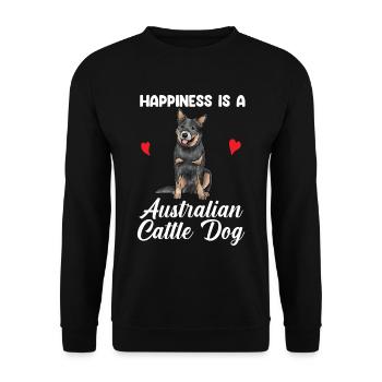 Bouvier australien chien - Sweat-shirt Unisexe - noir - Devant - Alina (178cm) & Michal (187cm)