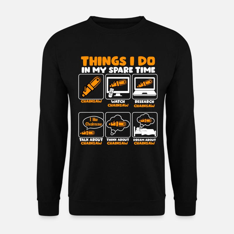 Kettensäge - Unisex Pullover - Schwarz