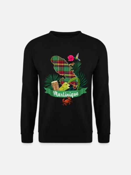 Martinique madras vacances Antilles Françaises - Sweat-shirt Unisexe - noir