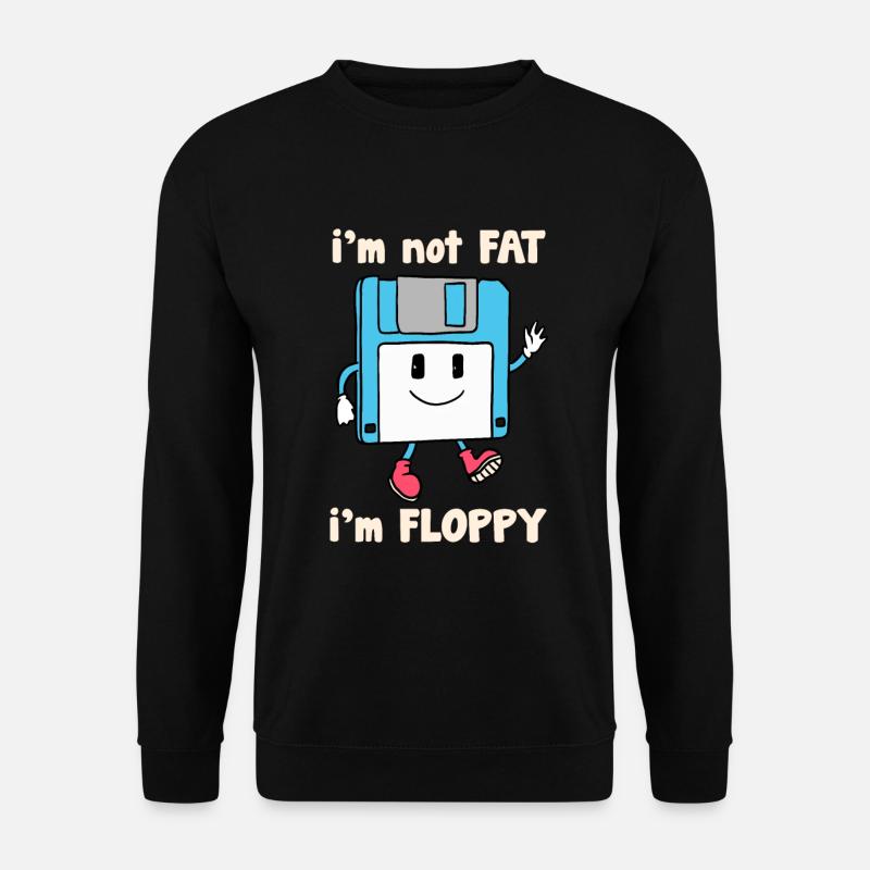 Floppy Disk Witz Blague - Sweat-shirt Unisexe - noir