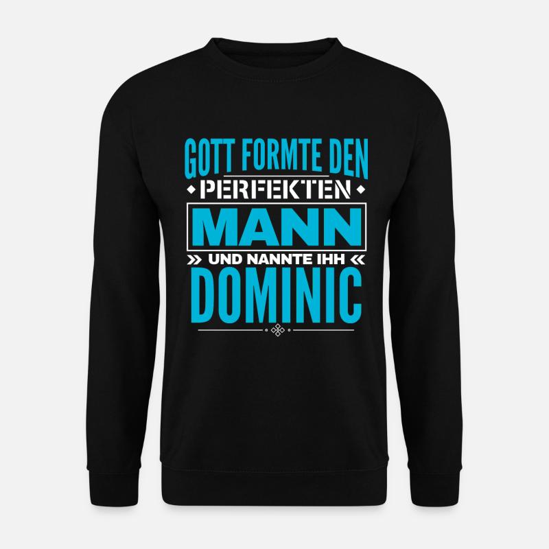 Dominic Name Design - Unisex Pullover - Schwarz