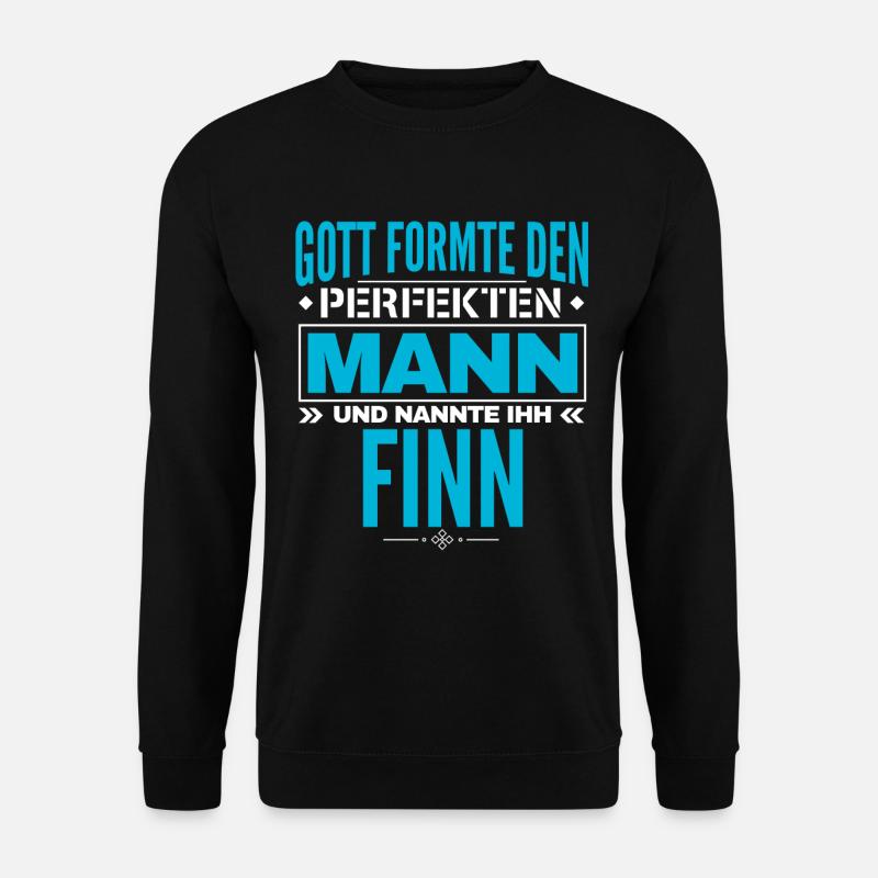 Finn Name Design - Unisex Pullover - Schwarz