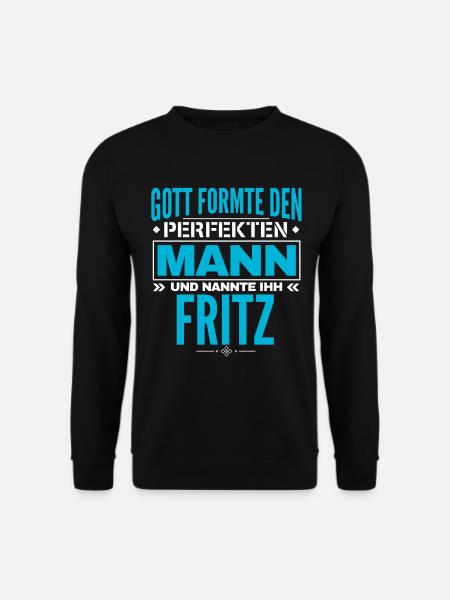Fritz Name Design - Unisex Pullover - Schwarz