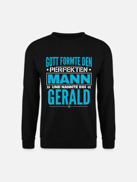 Gerald Name Design - Unisex Pullover - Schwarz