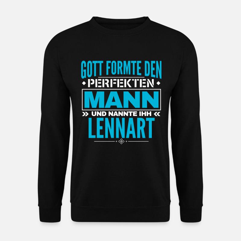 Lennart Name Design - Unisex Pullover - Schwarz