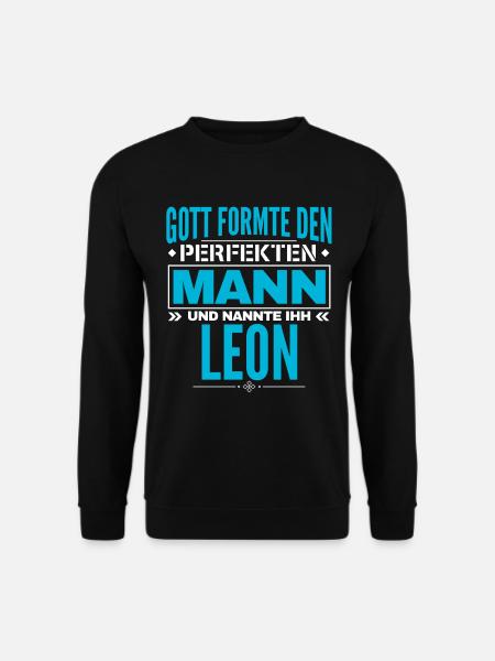 Leon Name Design - Unisex Pullover - Schwarz