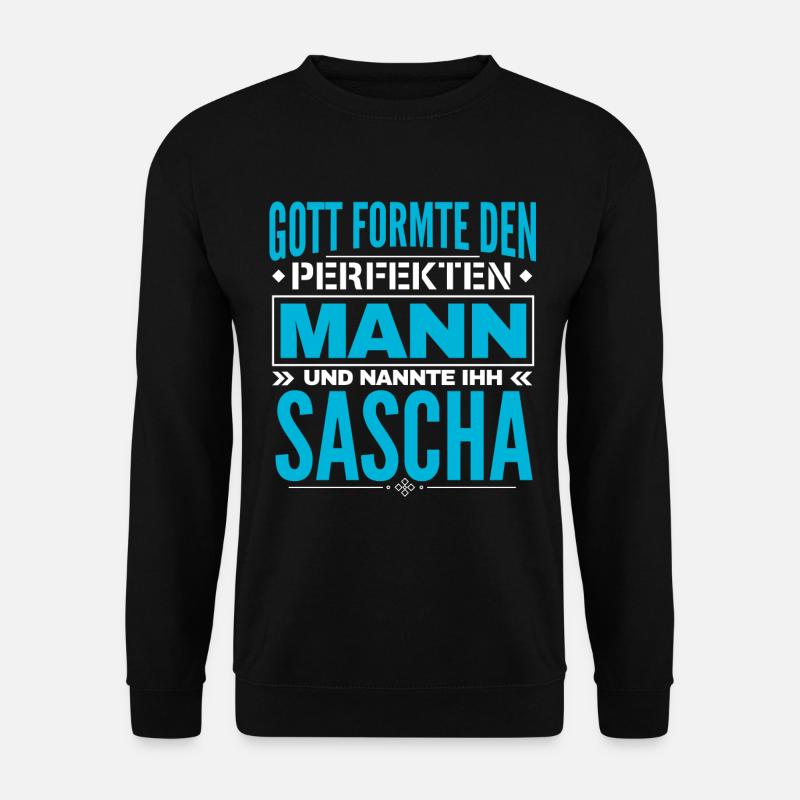 Sascha Name Design - Unisex Pullover - Schwarz