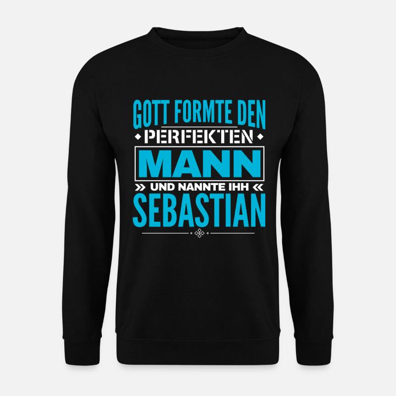 Sebastian Name Design - Unisex Pullover - Schwarz