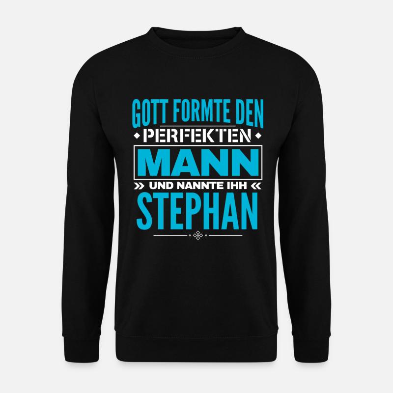 Stephan Name Design - Unisex Pullover - Schwarz