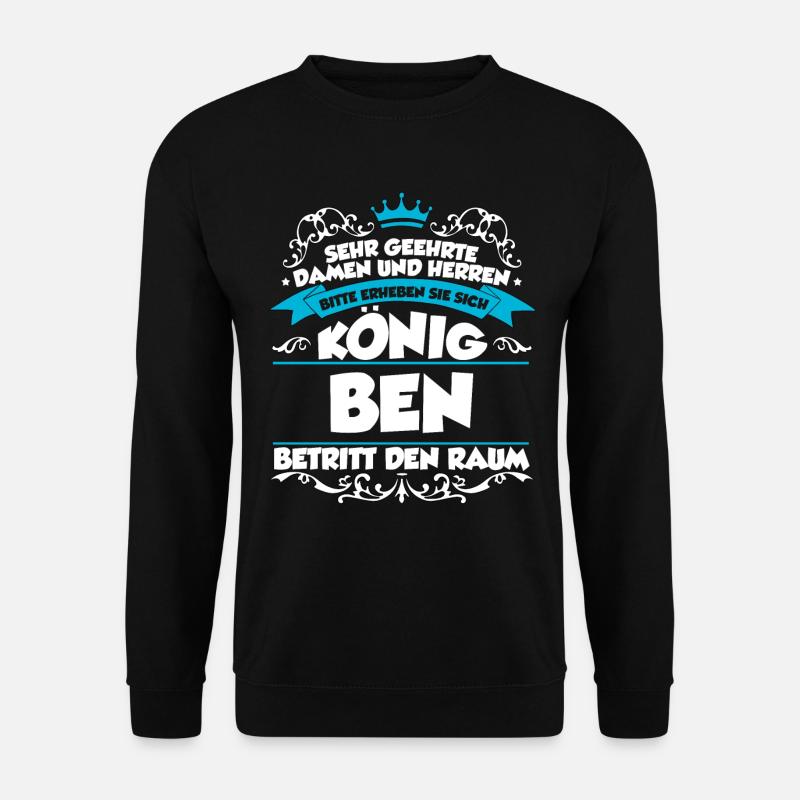 Ben Name Design - Unisex Pullover - Schwarz