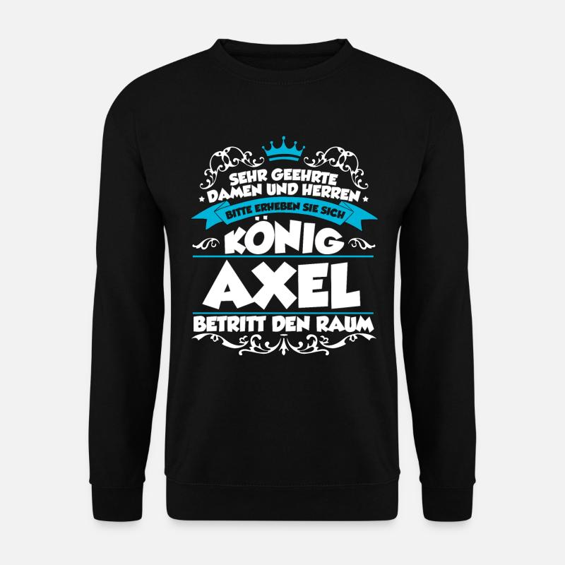 Axel Name Design - Unisex Pullover - Schwarz